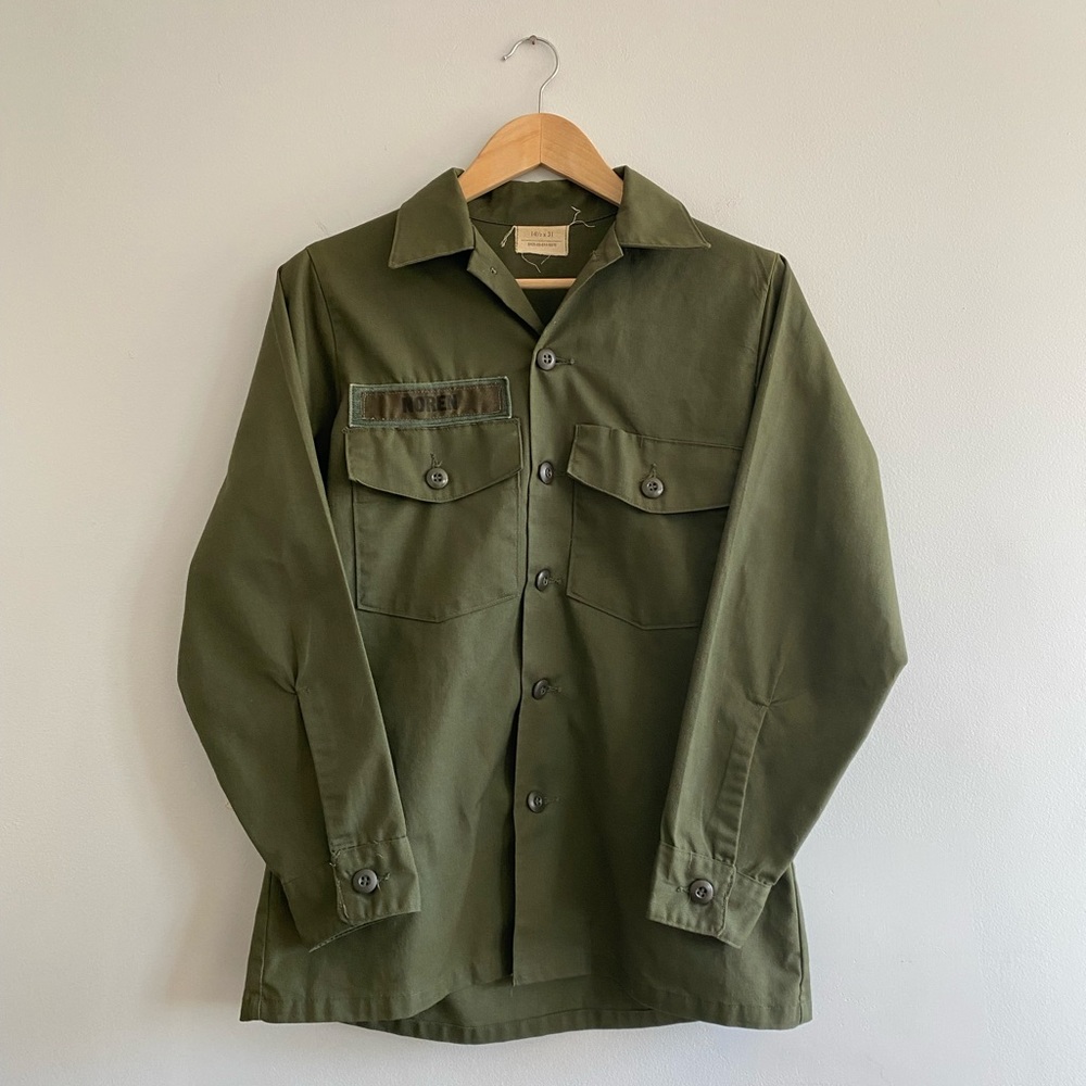 Vintage Military Shirt Jacket | Size Medium